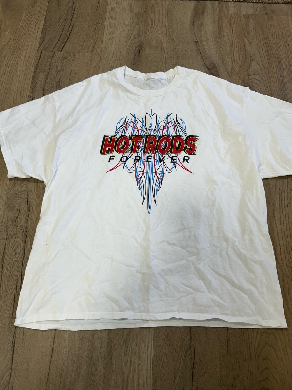 Hot Rods Forever Graphic Short Sleeve Tee - White